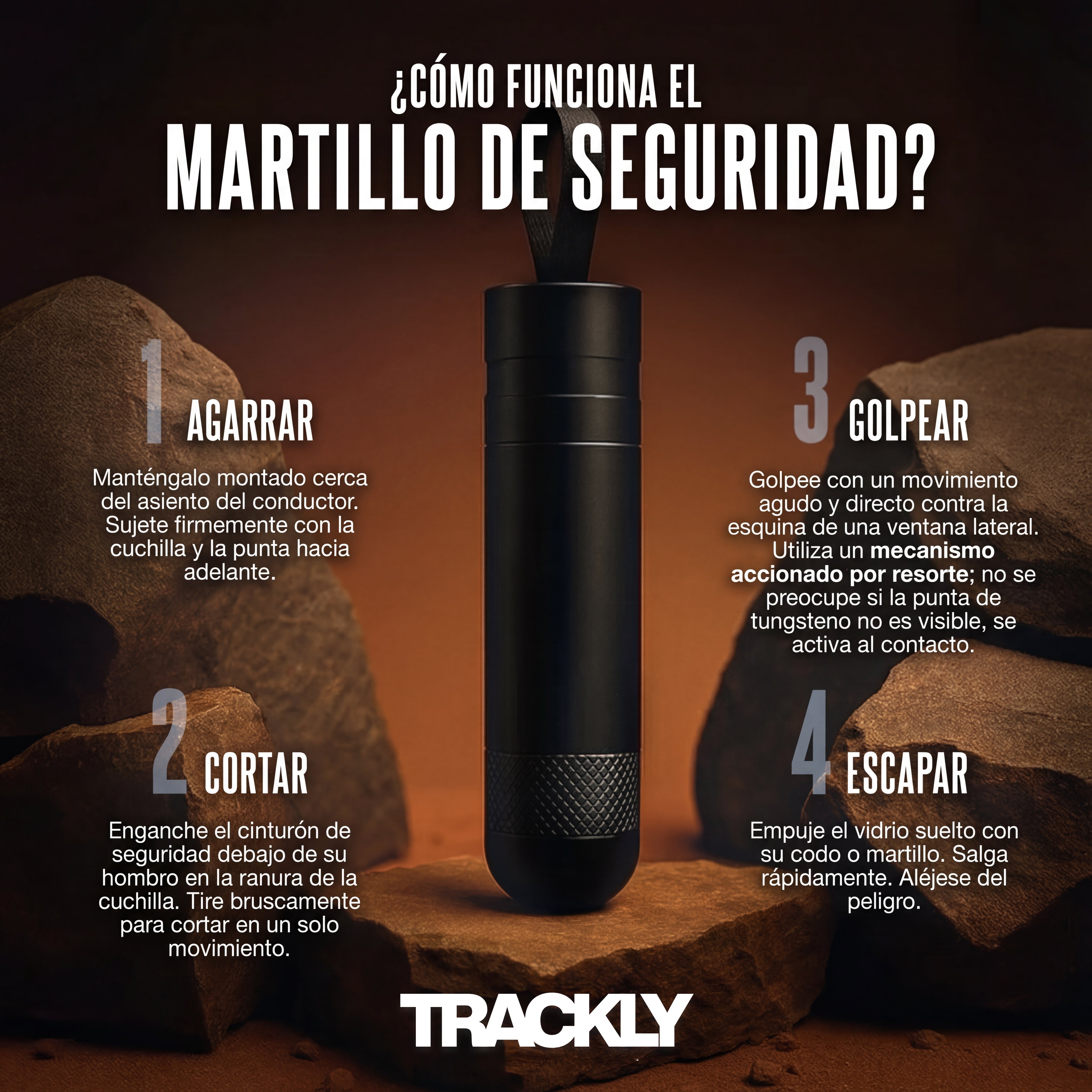 Martillo de Emergencia Trackly™