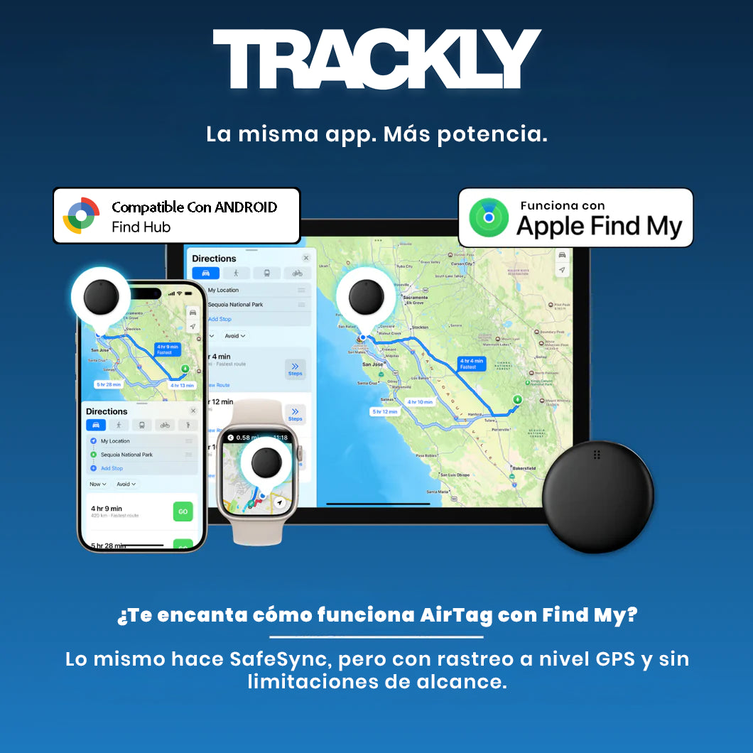 Trackly™ – No solo un localizador GPS para coches. Tu buscador de todo.