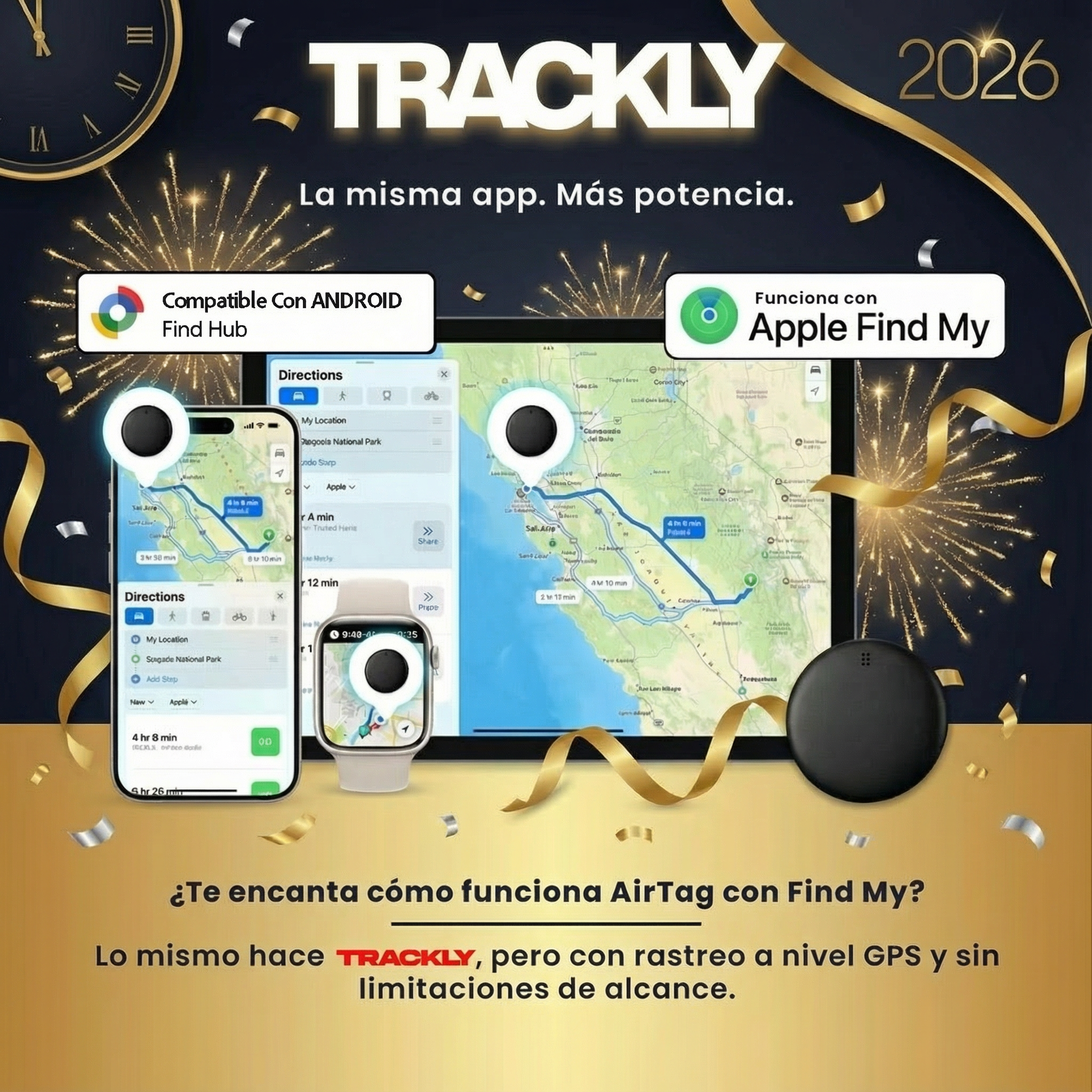 Trackly™ – No solo un localizador GPS para coches. Tu buscador de todo.