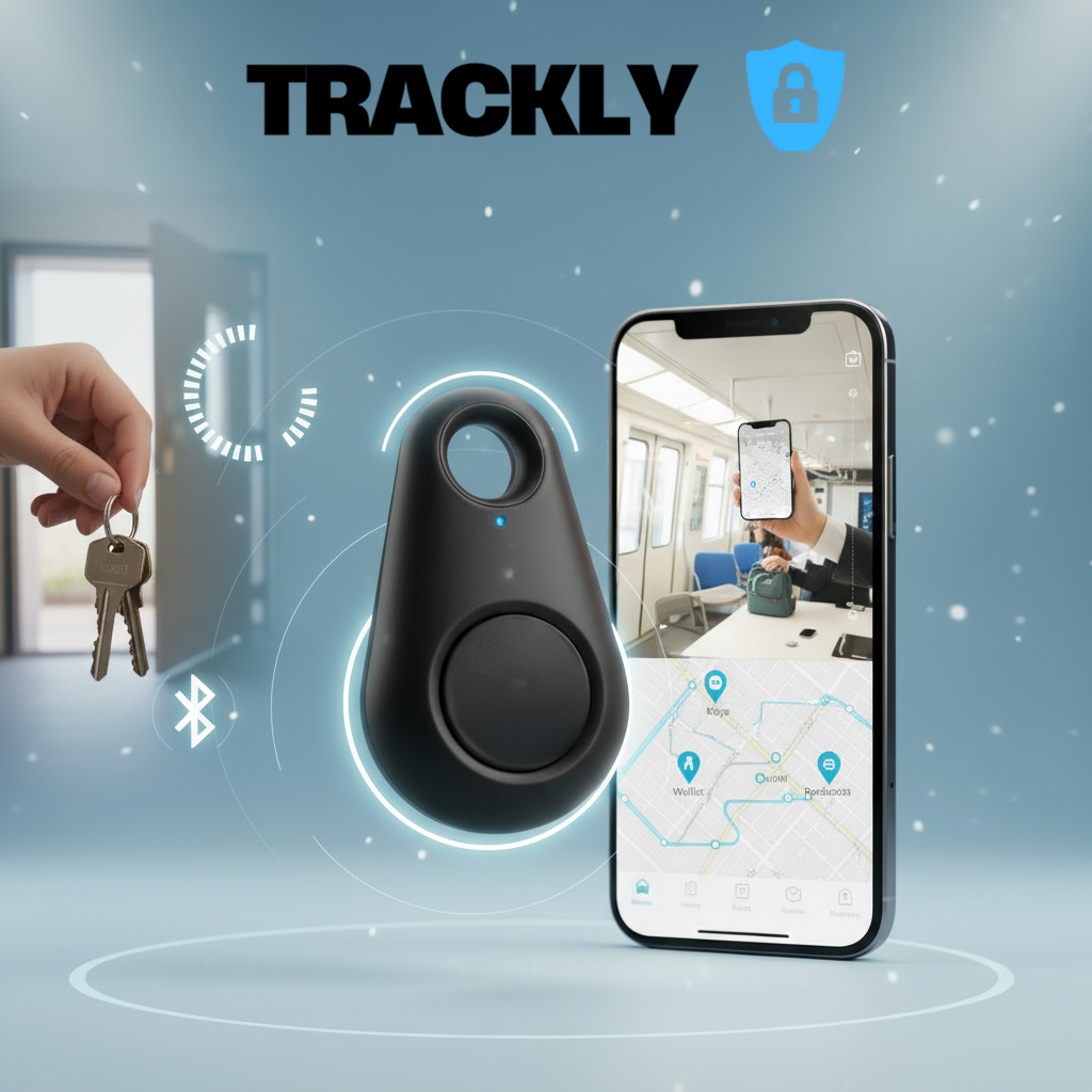 Trackly Mini™ – Mascotas, llaves, maletas.