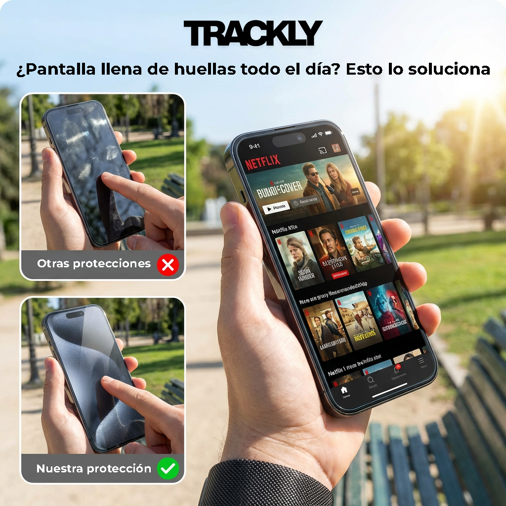 TrackShield - Protector de Pantalla Premium
