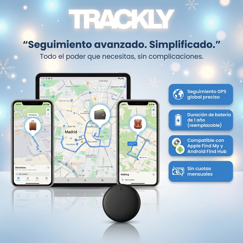 Trackly™ – El localizador definitivo para todo lo que no puedes perder.
