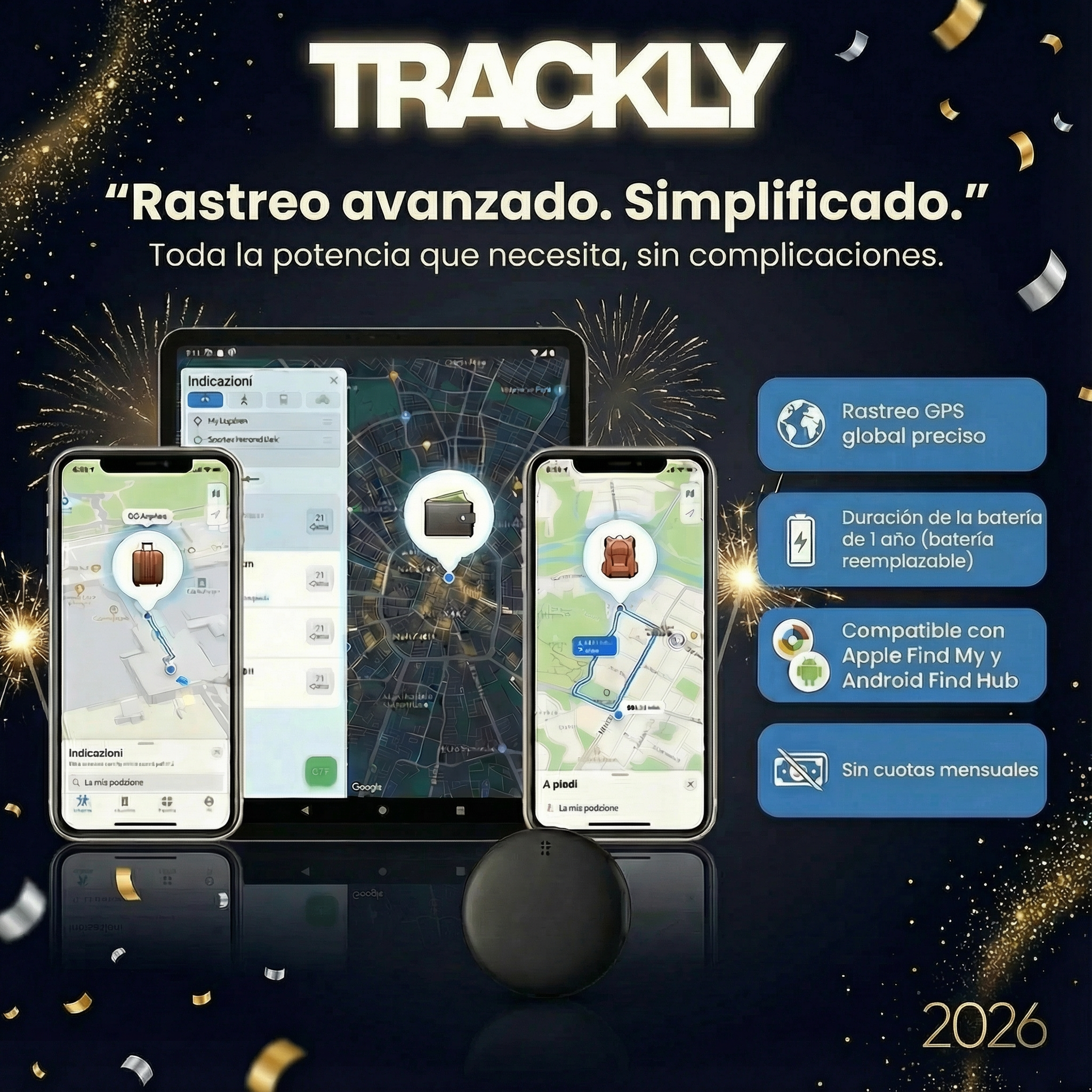 Trackly™ – No solo un localizador GPS para coches. Tu buscador de todo.