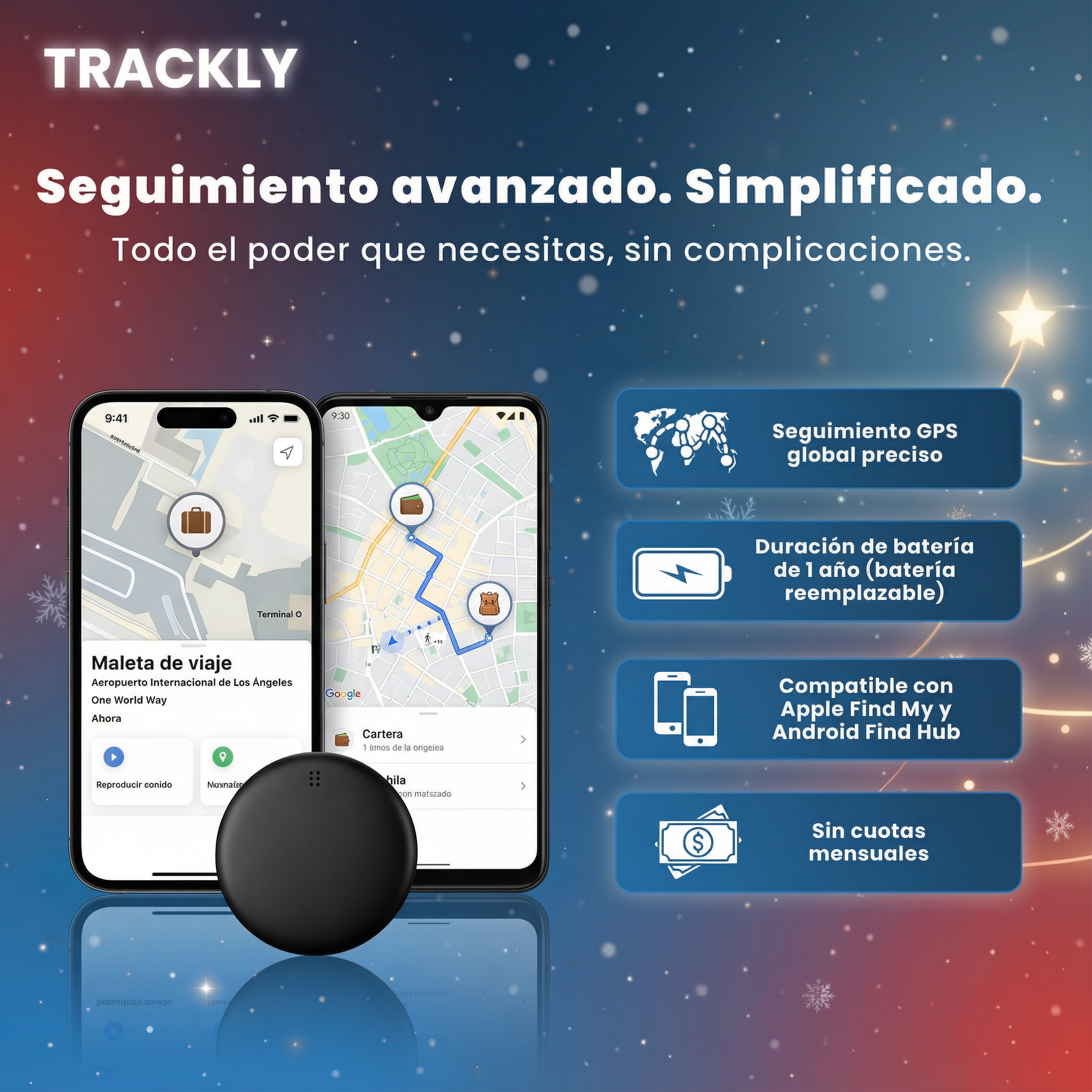Trackly™ – El localizador definitivo para todo lo que no puedes perder.