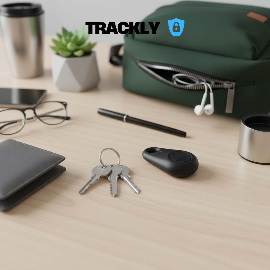Trackly Mini™ – Mascotas, llaves, maletas.